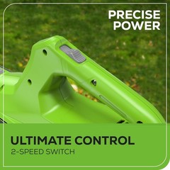 Greenworks Axial Blower 24V Cordless 90 MPH Battery and Charger Included 24B315