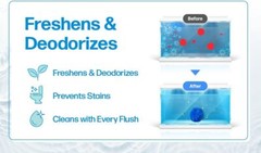 Disposable Toilet Bowl Cleaners(15-300 Tablets) Odor Eliminator, Fresh Scent