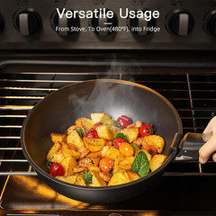 21 Pcs Pots and Pans Set Non Stick, Ceramic Cookware Set Detachable Handle, RV K