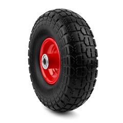 10″ Solid Rubber Tire Wheels Flat Free Tires 4.10/3 Truck Trolley