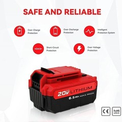 2Pack 20V 8.0Ah 20 Volt Lithium-ion Battery for Porter Cable MAX PCC685L PCC680L