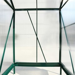 6.3’×4.2’×7′ Heavy Duty Walk-in Polycarbonate Greenhouse Kits for Outdoor Garden