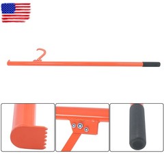 58in Felled Cant Hook Logging Tool – Steel Log Roller Tool W/ Rubber handle