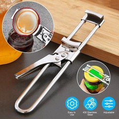 Master Opener– Adjustable Multifunction Jar & Bottle Opener Stainless Steel Tool