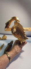Vintage 24 K Plated Swan Faucet Fixtures New Unused 6 X 6″ Elegant Made InSpain