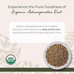 Starwest Botanicals Organic Ashwagandha Root – Dried Herb 4 Ounce (Pack of 1)