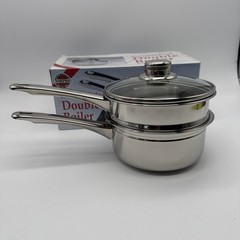 Norpro KRONA 1.5 Quart Stainless Steel Double Boiler Sauce Pan With Lid