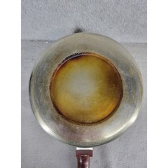 Vintage FlavorSeal Stainless Steel 3 Piece Double Boiler Set Brown Handles