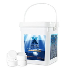 5-Pounds Pool Spa 1″ Chlorine Tablets 5lb Bucket 2L Swimming Pool Spa Hot Tub