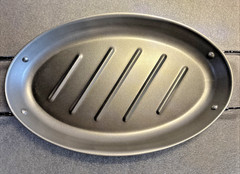 Non Stick Oval Grill Pan 13″x8″ With Stainless Steel Handles Outdoor Cooking New