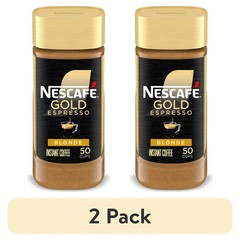 Nescafe Gold Espresso Blonde, Instant Coffee, 3.5 oz (Pack of 2)