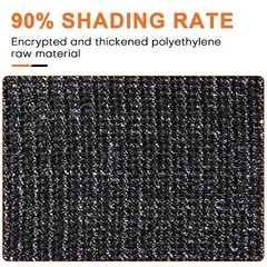 90% Shade Cloth Anti-Aging Sun Mesh UV Resistant Net Sunblock Plant Garden Tarp