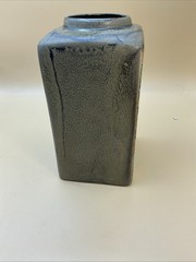 Veoa De Artesa Ecuador Square Vase 7 1/4” Tall Hand painted