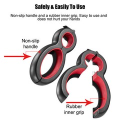6 in 1 Bottle Can Jar Opener Manual Twist Off Gadget Multifunction Kitchen Tools