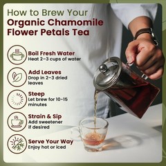 Organic Way Chamomile Flower Whole – Organic, Kosher & USDA Certified