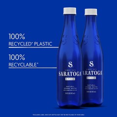 Saratoga Spring Water Still 16 fl oz Bottles 6 Pack Natural Mineral Water