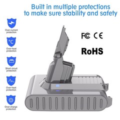 9.5Ah 21.6V Replacement Battery for Dyson V7 Animal SV11 Trigger Motorhead