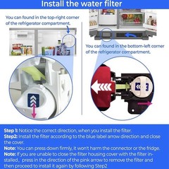 Waterdrop EDR1RXD1 Replacement Filters W10295370A EDR1RXD1B P8RFWB2L P4RFWB-6pk