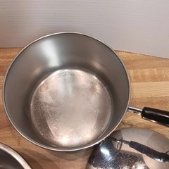Vintage Revere Ware 1801 3 Qt Saucepan Double Boiler Insert Lid Copper Bottom 79