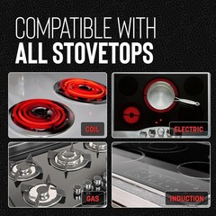 Hell’s Kitchen Hybrid Tri-Clad 4 Qt Sauté Pan w/ Lid | Nonstick PFAS-Free Used