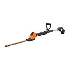 WORX WG252 Cordless 20V 2-in-1 Hedge Trimmer w/ Attachment Capabilities