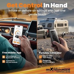 maXpeedingrods Wireless On Board Air Compressor App and Remote Contrl 120 PSI
