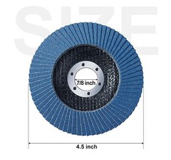 40PCS 4.5 x7/8″ Zirconia Flap Disc 4-1/2 60 Grit Grinder Sanding Grinding Wheel