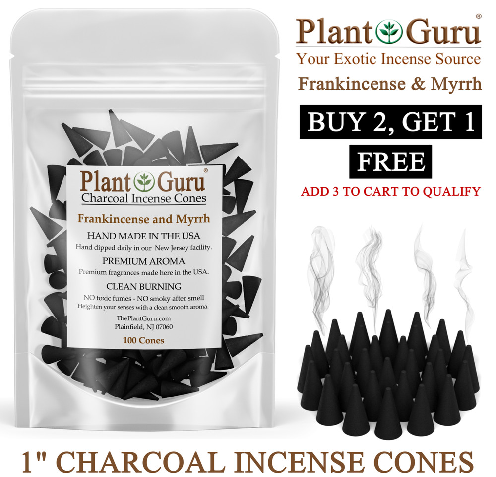 Frankincense And Myrrh Charcoal Incense Cones 1″ TOPFLOW Bulk For Burner Holder