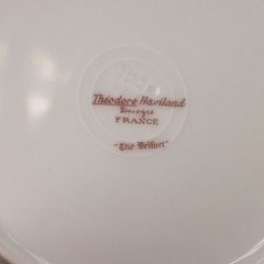 Théodore Haviland The Belfort Bread Plate Pink Roses Vintage 1910 France