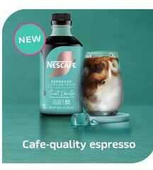(6 pack) NESCAFÉ Espresso Concentrate, Sweet Vanilla, Instant Coffee, 10 fl oz
