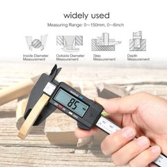 Digital Caliper 6″ 150mm Micrometer LCD Gauge Vernier Electronic Measuring Ruler