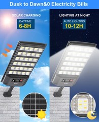 Solar Lights Outdoor Dusk To Dawn LED Motion Sensor Bright Solar Street Lights