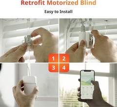 Smart Solar-Powered Blinds Room Kit – 2.4G WiFi Remote & Light Sensing Control
