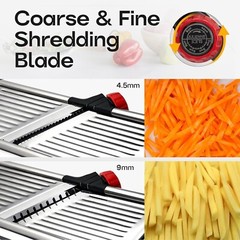 Adjustable Stainless Steel Mandoline Food Slicer Kitchen Fruit Vege Chopper Cutt