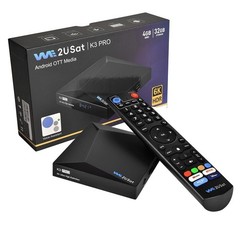 We2USat K3 PRO Android 10 TV Box 4GB+32GB | 6K UHD Streaming | WiFi 6