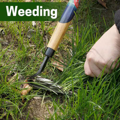 10.3 In. Weeder Hand Sickle All Steel Blade Sharp Durable Ergonomic Grip for Eff