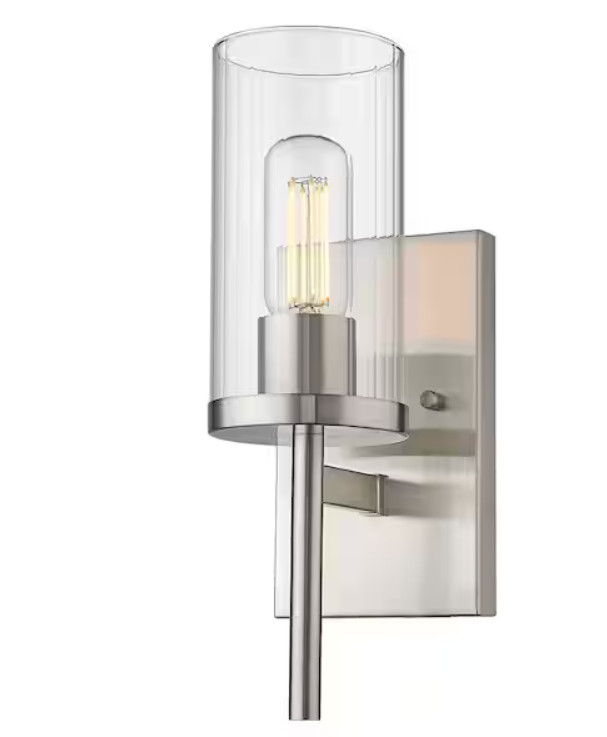 Golden Lighting Winslett 4.875 in. 1-Light Pewter Sconce
