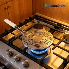 Heat Diffuser Plate for Gas & Electric Stoves – 8” Stove Top Simmer Plate wit…