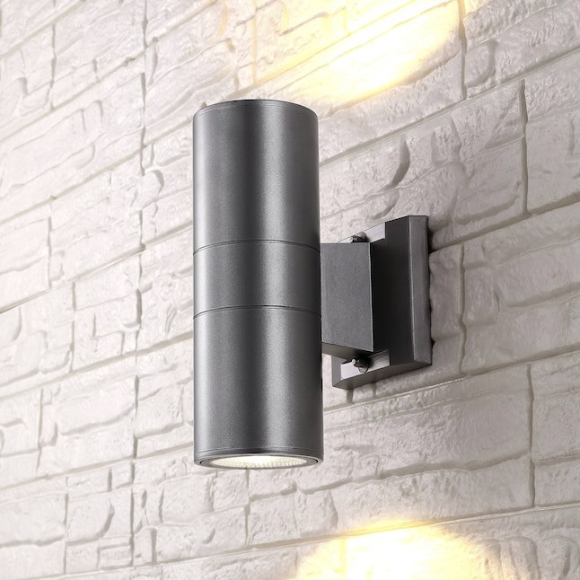 JONATHAN Y Duo Metal/Glass Cylinder Minimalist Integrated 4.25-in W 2 -Light