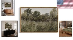 Classic 24×36 Framed Canvas Art – Waterproof Vintage Field Decor for any Room