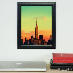 Craig Frames 1″ Wide Modern Black Poster Frames, Uncommon Sizes, 18×18 – 25×35