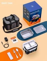 Cordless Electric Lunch Box for Adults, Heated Lunch Box Battery Powered