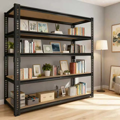 5-Tier Heavy Duty Metal Shelving Unit Adjustable Garage Shelves Utility Rack