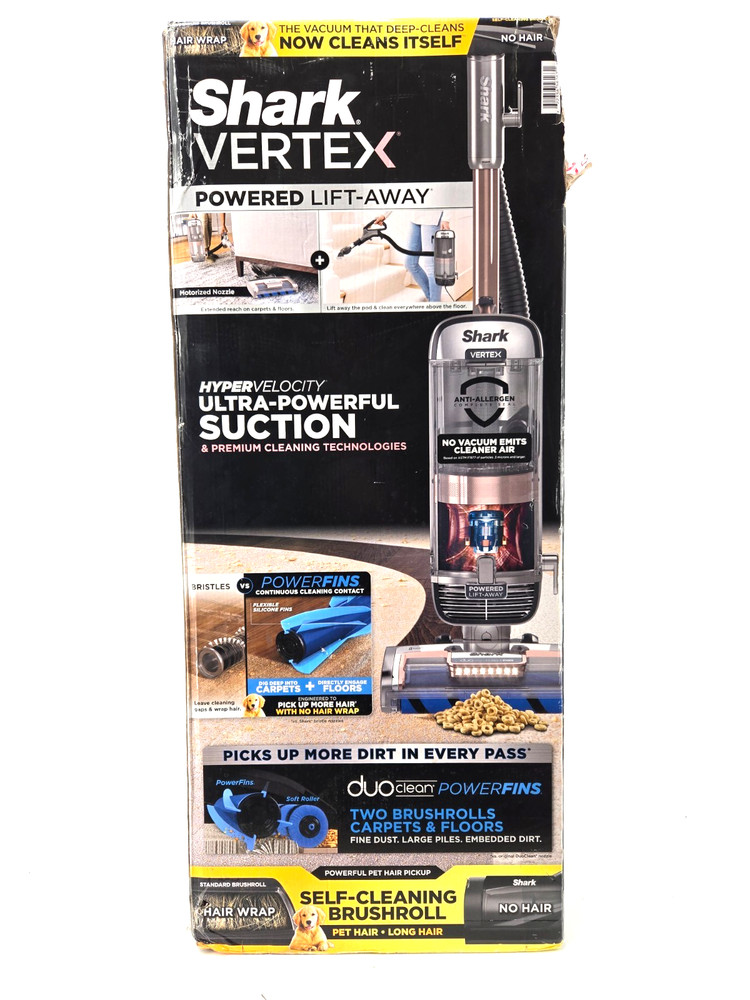 Shark AZ2002 Vertex DuoClean PowerFins Upright Vacuum w/ Powered Lift-Away