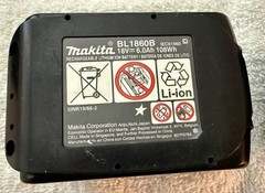 2*GENUINE MAKITA**BL1860B*18V LXT LITH-ION*6.0 Ah BATTERY*WITH CHARGE INDICATORS