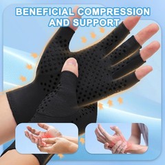 2-Pair Arthritis Compression Gloves- for Hand Arthritis, Carpal Tunnel Pain,