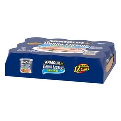 Armour Original Vienna Sausage -12g Protein Per Serving, 4.6 oz Can Pack of 12