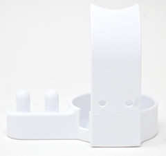 Oral B IO Brush + Head Holder round base wall mount countertop organizer White