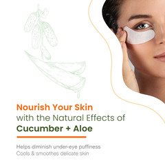 Cucumber & Aloe under Eye Patches – Cooling, Reduces Puffiness, Anti-Aging, Hydr