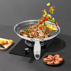 10-Inch Stainless Steel Non-Stick Crepe Pan with Flat Design for Easy Cooking